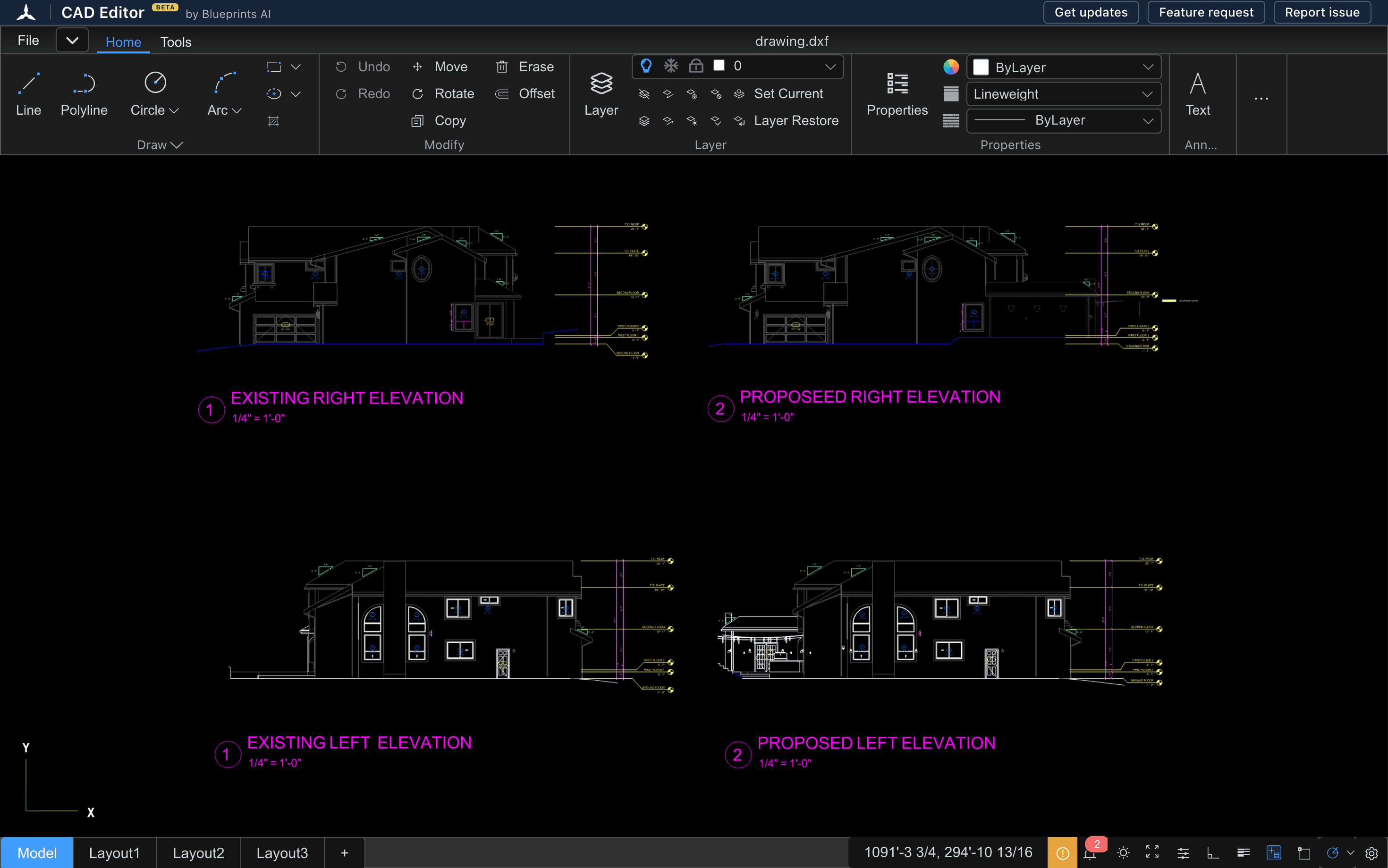 Open DXF and DWG included in a CAD Editor deliverable